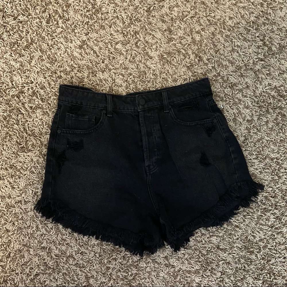 Wild fable black denim shorts